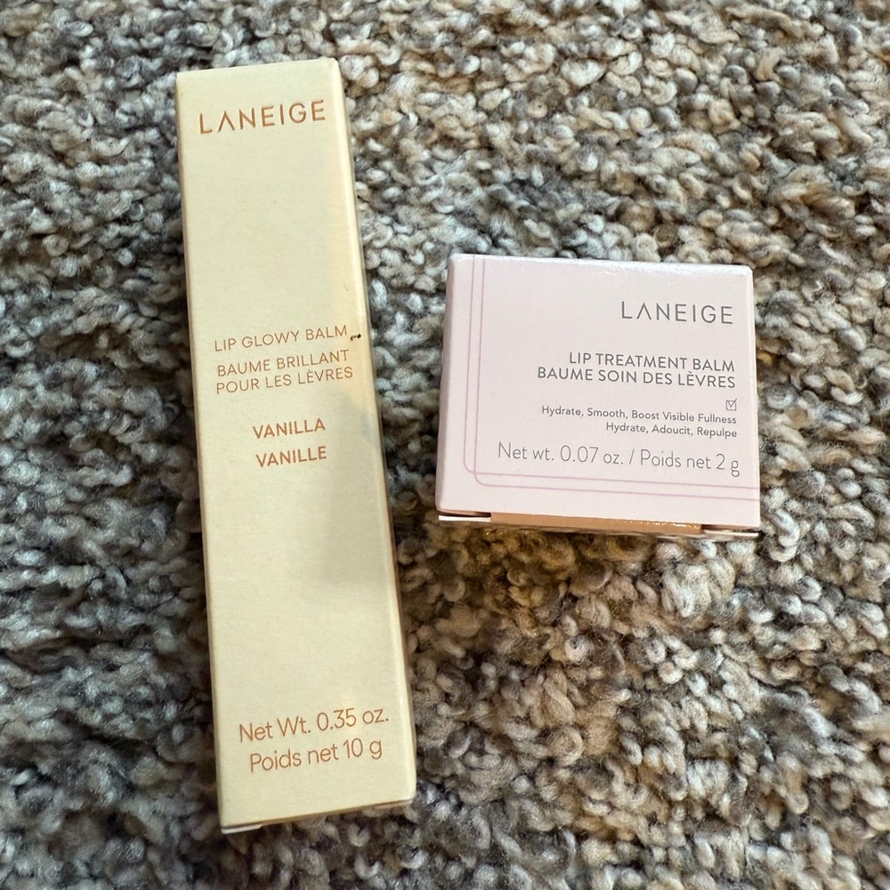 NEW Laneige vanilla lip balm and lip treatment